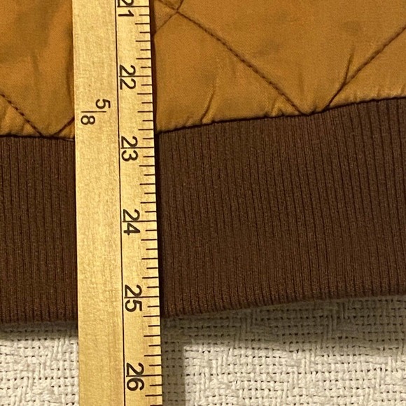 Wild Fable Women's Medium Oversized Woven Quilted Bomber Jacket Dessert Orange - Picture 11 of 13